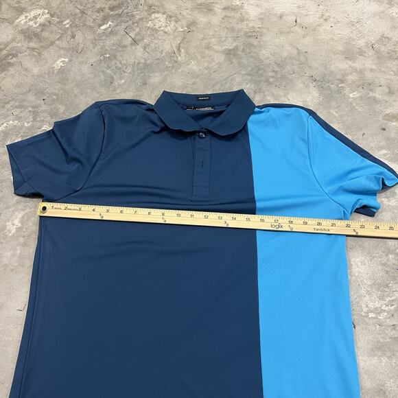 J.Lindeberg Men’s Regular Fit Polo Shirt Short Sleeve Blue Golf Size Large L - Picture 4 of 7